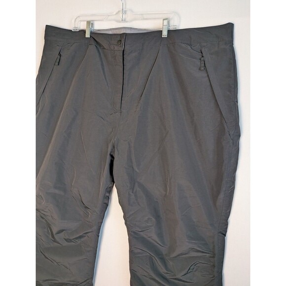 Lands End Snow Ski Pants Womens Plus Size 3X Black Nylon 24W 26W Snowboard - Picture 6 of 16